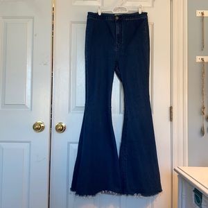 Free People wide leg jeans